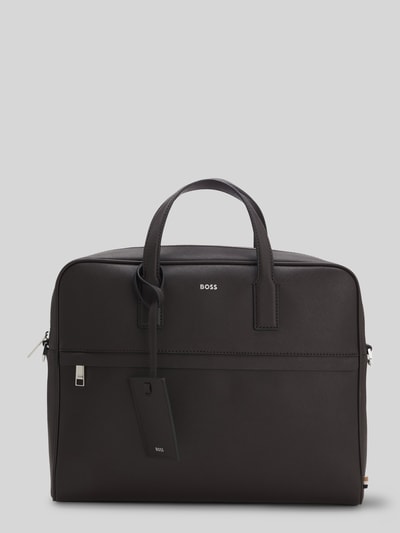 BOSS Laptoptasche aus regeneriertem Leder Modell 'ZAIR' Dunkelbraun 2