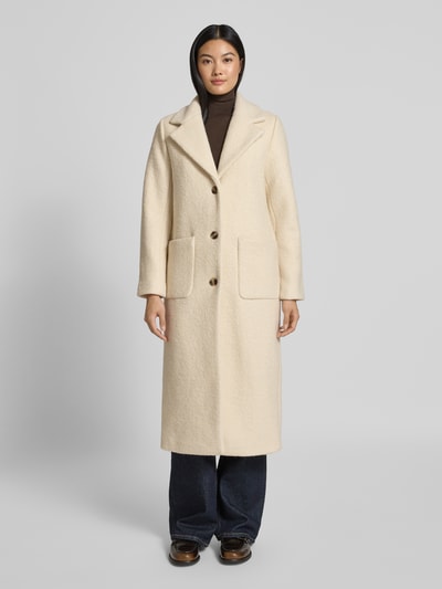 ICHI Mantel mit Reverskragen und aufgesetzten Taschen Offwhite 4