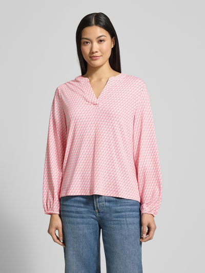 Smith and Soul Longsleeve mit V-Ausschnitt Pink 4