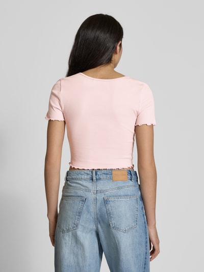 Only Regular Fit Crop Top aus Baumwoll-Elasthan-Mix Modell 'BETTY' Rosa 5