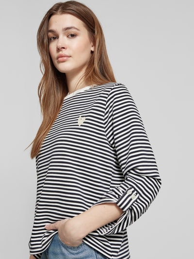 Tom Tailor Comfort fit sweatshirt met all-over motief Offwhite - 3