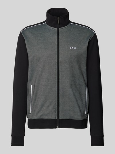 BOSS Sweatjacke mit Stehkragen Black 2