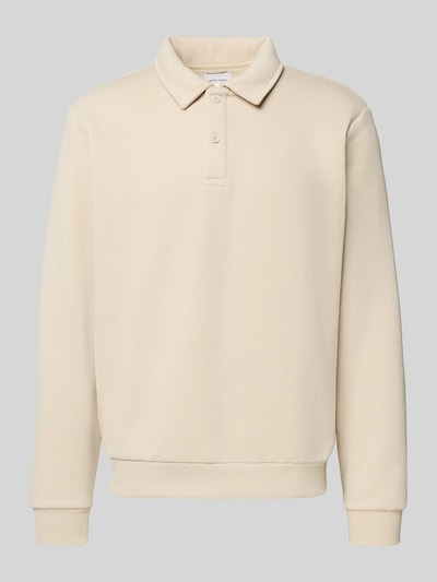 Jack & Jones Sweatshirt mit Kentkragen Modell 'BRADLEY' Beige 2