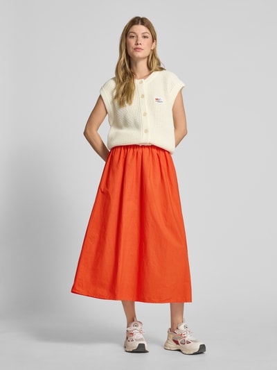 American Vintage Midirock mit elastischem Bund Modell 'BAILOW' Dunkelorange 1
