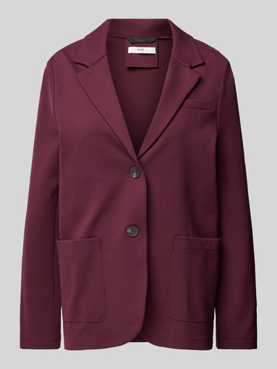 Brax Blazer met reverskraag, model 'BELLA' Aubergine - 2