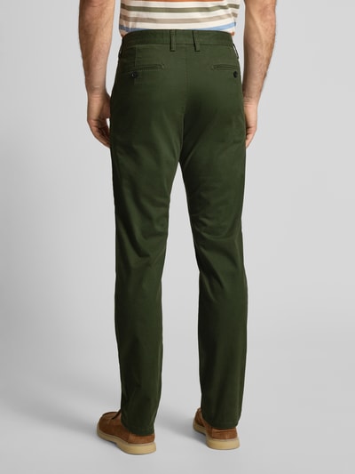 Christian Berg Men Regular fit chino met achterzakken Flessengroen - 5