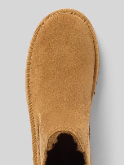 Tamaris Mocassins van leermix in Chelsea-stijl Camel - 3