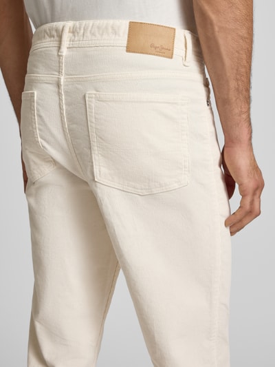 Pepe Jeans Slim Fit Cordhose aus Baumwoll-Mix Offwhite 3