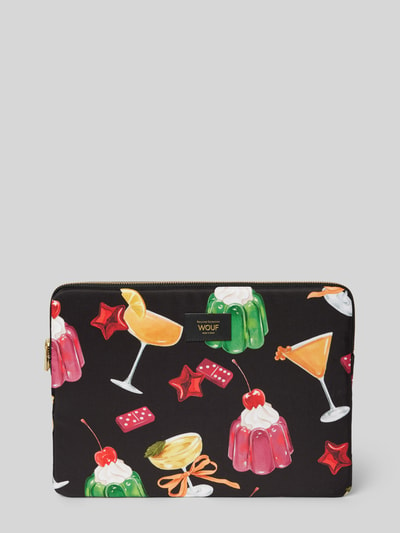 WOUF Laptoptasche im Allover-Look Modell 'Cheers' Black 1