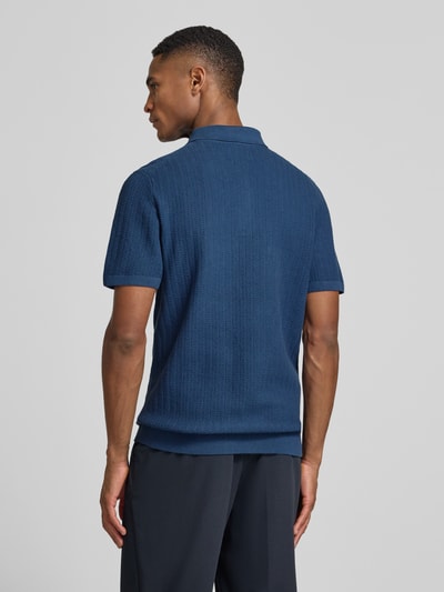 MCNEAL Poloshirt mit kurzem Reißverschluss und Polokragen Rauchblau 5