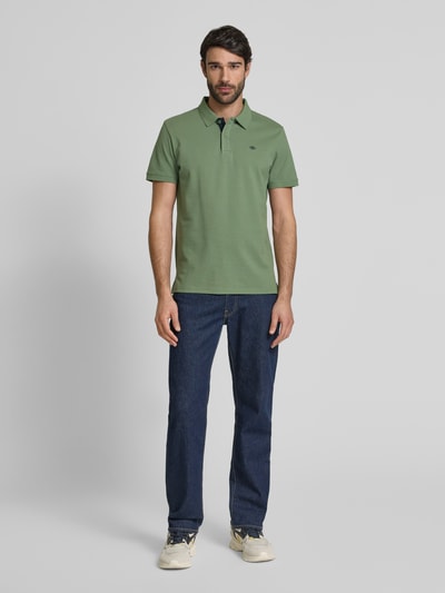 Tom Tailor Regular Fit Poloshirt aus reiner Baumwolle Oliv 1