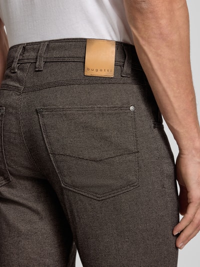 bugatti Regular Fit Hose mit Viskose-Anteil Modell 'Cordoba' Hellbraun 3