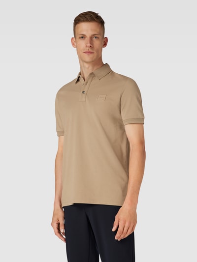 HUGO Poloshirt mit Label-Patch Modell 'Dereso' Camel 4