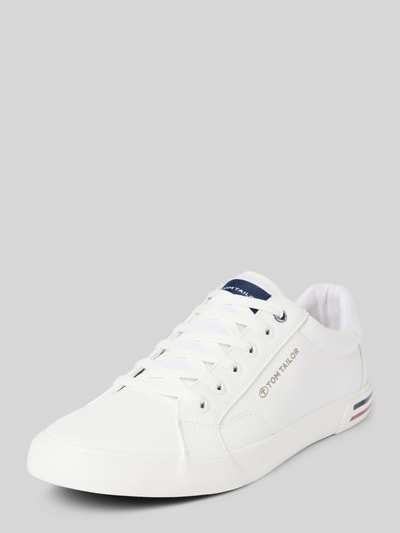 Tom Tailor Low Top Sneaker mit Label Tape am Schaft Weiss 1