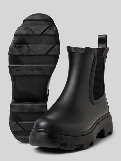 Tommy Hilfiger Regenstiefel im Chelsea-Stil mit wärmenden Innenfutter Black 4