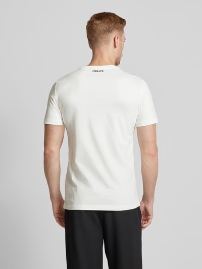 Antony Morato T-Shirt mit geripptem Rundhalsausschnitt Weiss 5