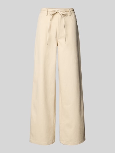 moves Jeans mit Bindegürtel Modell 'Adanna' Offwhite 2