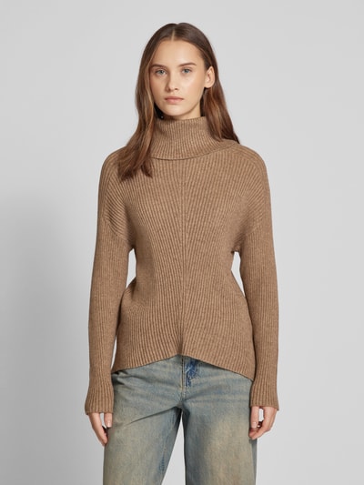 Only Regular Fit Strickpullover mit schulterfreiem Design Modell 'KATIA' Hazel Melange 4