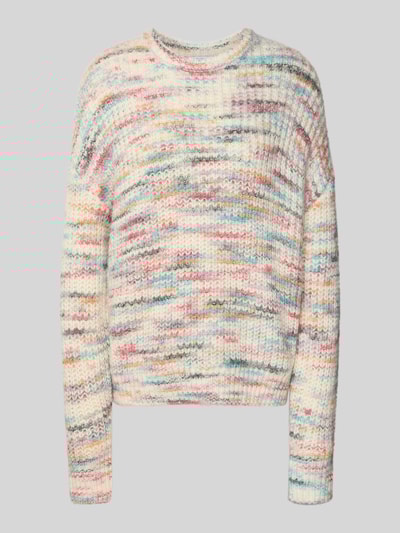 Jake*s Casual Sweter o kroju oversized z efektem dzianiny z dodatkiem wełny i wełny z alpaki Écru 2