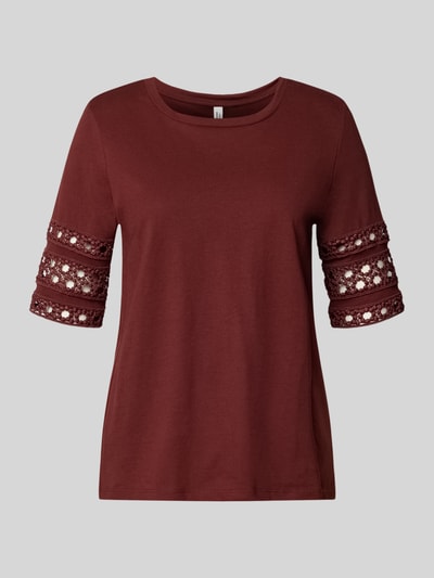 VERO MODA regular fit t-shirt van puur katoen model 'IVACY' Bordeaux - 2