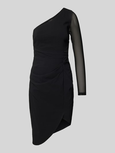 Lipsy Cocktailkleid aus Viskose-Mix mit One-Shoulder-Träger Black 1