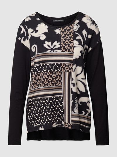 Betty Barclay Shirt met lange mouwen en motiefprint Zwart - 2