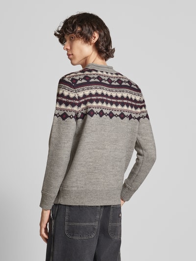 Superdry Strickpullover mit Label-Patch Mittelgrau 5