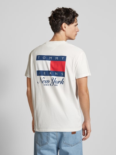 Tommy Jeans T-Shirt mit Label-Print Offwhite 5