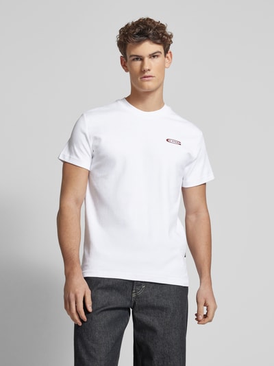 G-Star Raw T-Shirt mit Label-Print Weiss 4