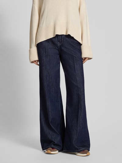 Gina Tricot Wide Fit Jeans mit Bügelfalte Jeansblau 4