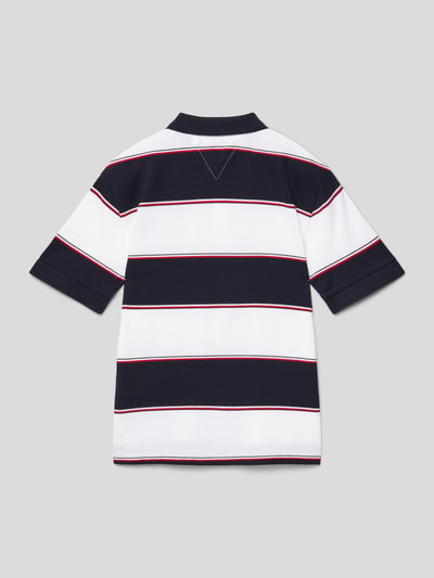 Tommy Hilfiger Teens Koszulka polo z wyhaftowanym logo model ‘GLOBAL’ Granatowy 3