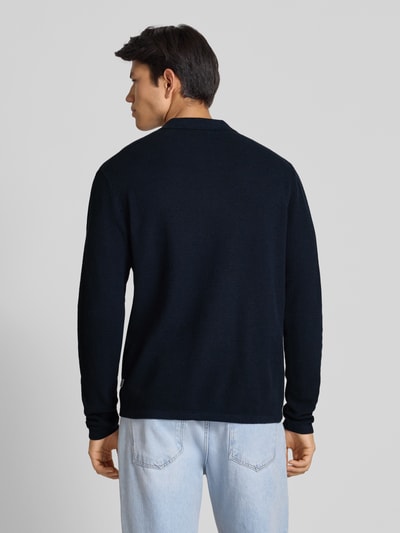 Jack & Jones Gebreide pullover met kentkraag Marineblauw - 5