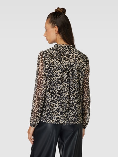 Only Blusenshirt mit Leopardenmuster Modell 'Ditsy' Black 5
