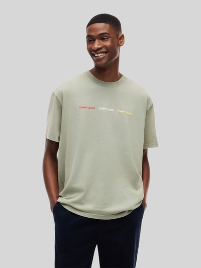 Tommy Jeans Relaxed Fit T-Shirt aus reiner Baumwolle Schilf 4