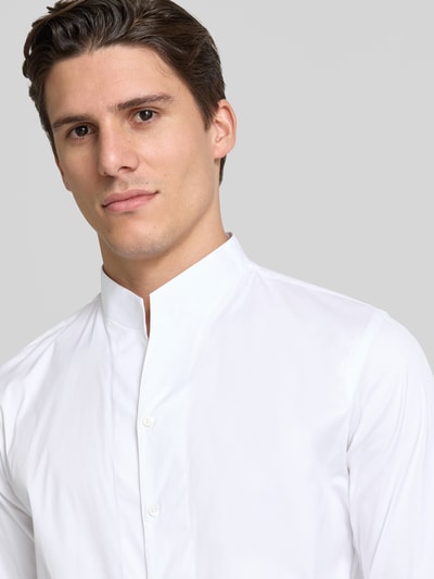 Emporio Armani Modern Fit Businesshemd mit Stehkragen Weiss 3