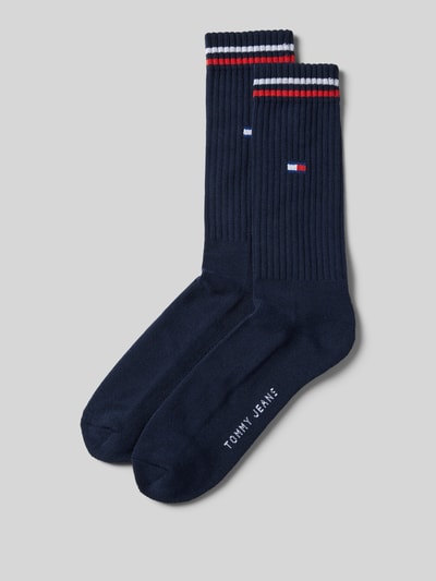 Tommy Hilfiger Socken mit Kontraststreifen im 2er-Pack Marine 1