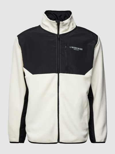 Lindbergh Sweatjacke mit Stehkragen Weiss 2