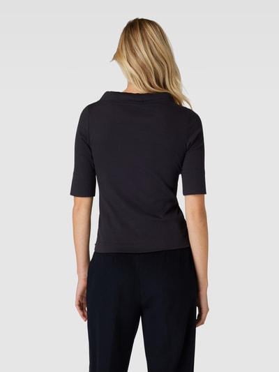 Marc Cain T-Shirt in unifarbenem Design Marine 5