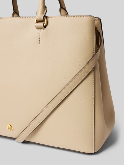 Lauren Ralph Lauren Handtasche aus Leder mit kurzen Tragegriffen Modell 'HANNA' Sand 3