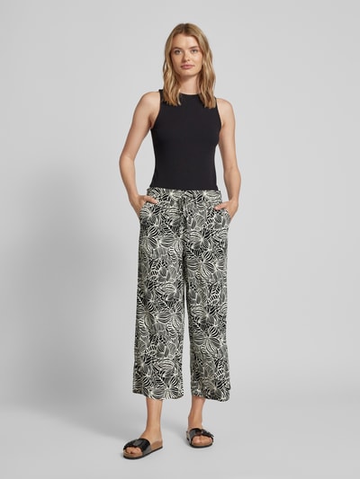 Christian Berg Woman Regular fit culotte met all-over print Zwart - 1