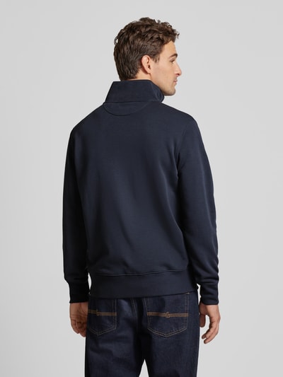 Gant Regular Fit Sweatjacke mit Label-Stitching Modell 'SGIELD' Marine 5