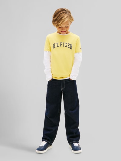 Tommy Hilfiger Kids Regular Fit T-Shirt aus reiner Baumwolle  GELB 1