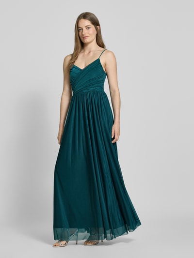 GUIDO MARIA KRETSCHMER WOMAN Abendkleid in Wickel-Optik Modell 'Cathleen' Dunkelgruen 1