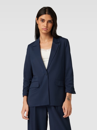 Tom Tailor Denim Blazer met klepzakken Donkerblauw - 4