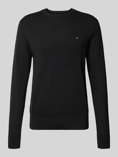 Tommy Hilfiger Regular Fit Strickpullover aus Baumwoll-Kaschmir-Mix Black 2
