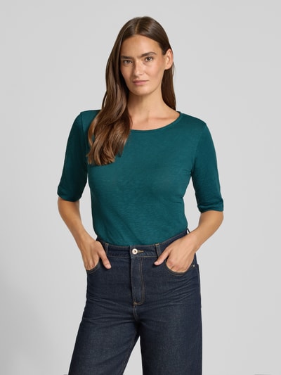 Christian Berg Woman T-Shirt mit U-Boot-Ausschnitt Petrol 4