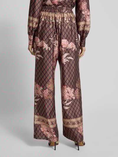 Neo Noir Stoffen broek met elastische band, model 'Lunet' Zwart - 5