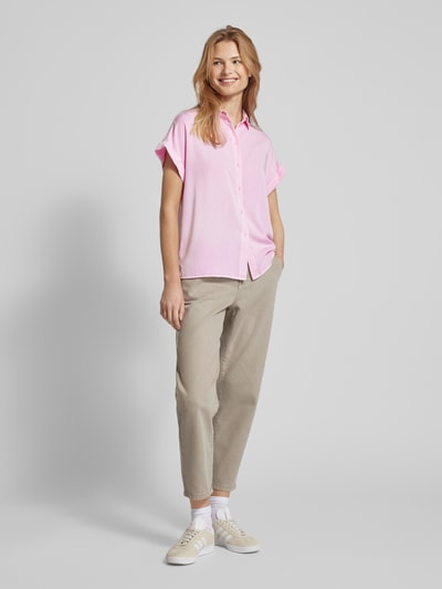 Jake*s Casual Blouse met kapmouwen Roze - 1