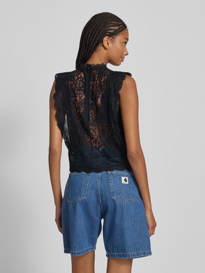 Only Regular Fit Blusentop ohne Ärmel Modell 'KARO' Black 5