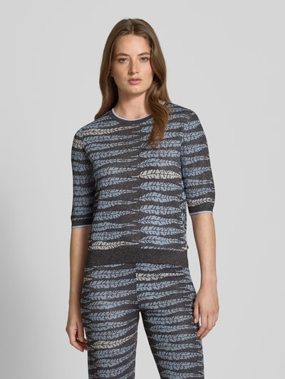 Scotch & Soda Strickpullover aus Viskose-Mix mit 1/2-Arm Dunkelblau 4